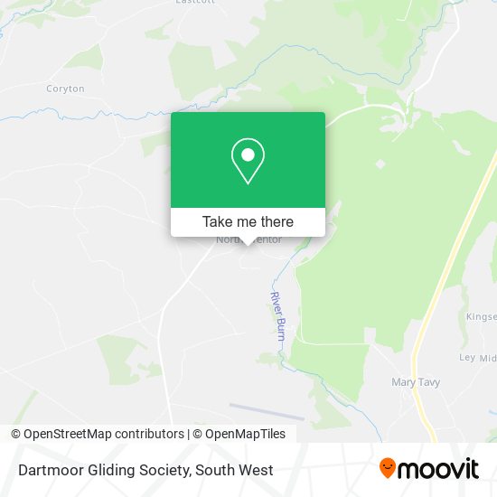 Dartmoor Gliding Society map