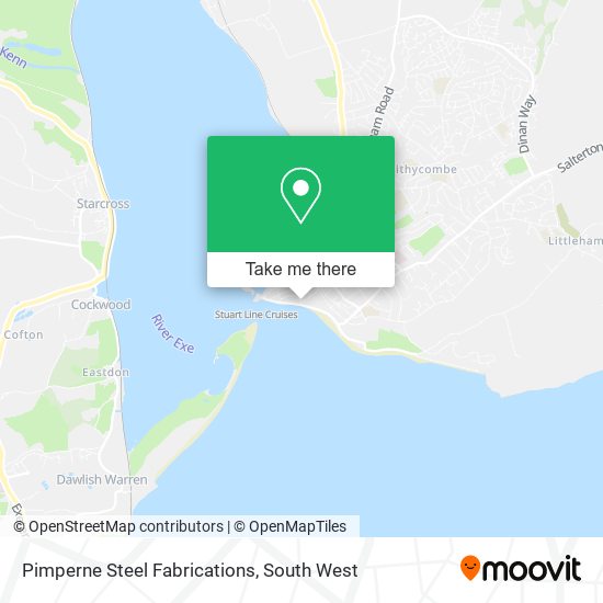 Pimperne Steel Fabrications map