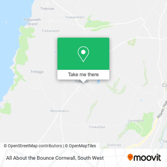 All About the Bounce Cornwall map