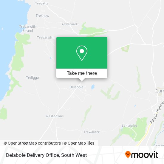 Delabole Delivery Office map