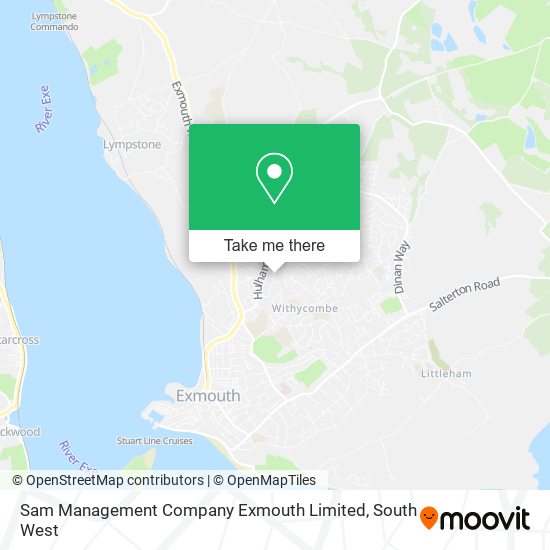 Sam Management Company Exmouth Limited map