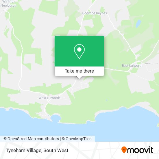 Tyneham Village map