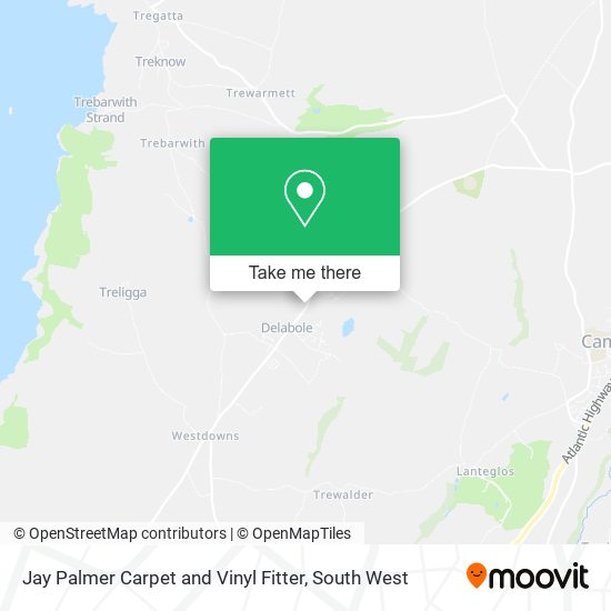 Jay Palmer Carpet and Vinyl Fitter map