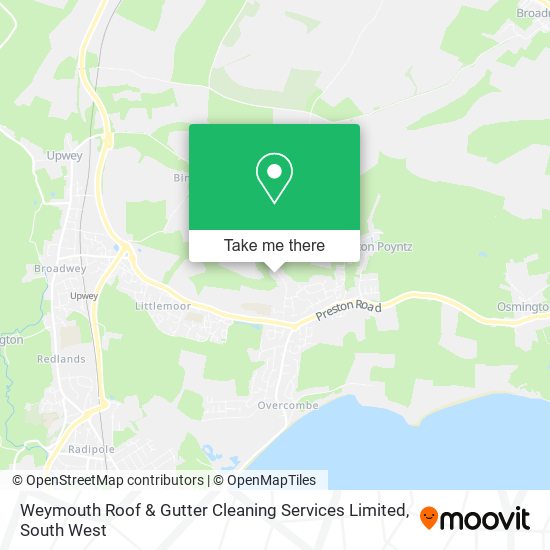 Weymouth Roof & Gutter Cleaning Services Limited map