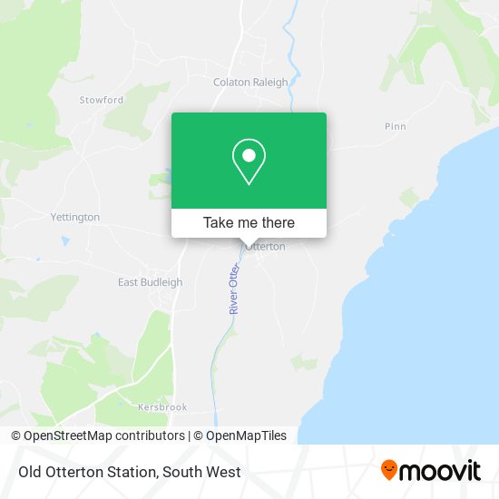 Old Otterton Station map