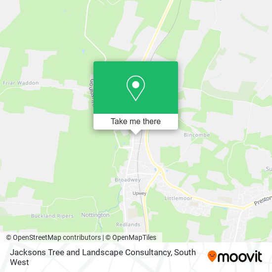 Jacksons Tree and Landscape Consultancy map