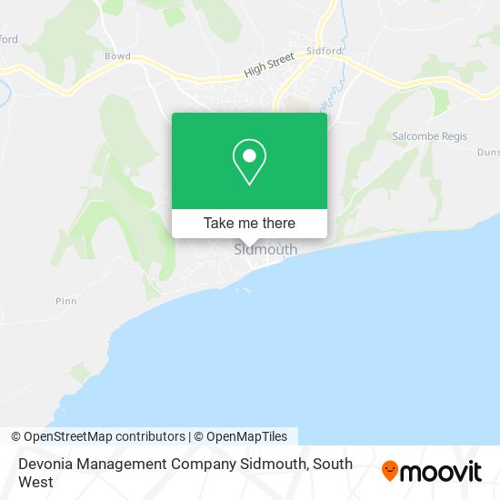 Devonia Management Company Sidmouth map