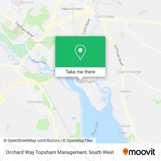 Orchard Way Topsham Management map