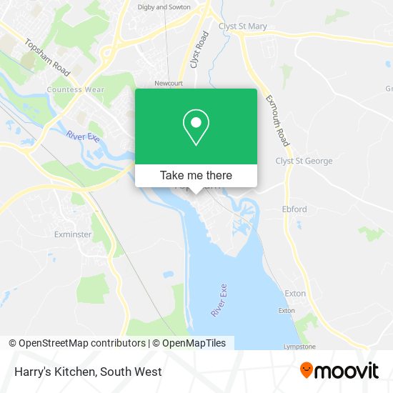 Harry's Kitchen map