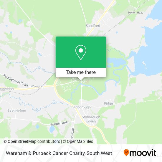 Wareham & Purbeck Cancer Charity map