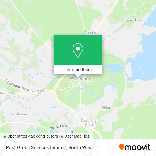 Post Green Services Limited map