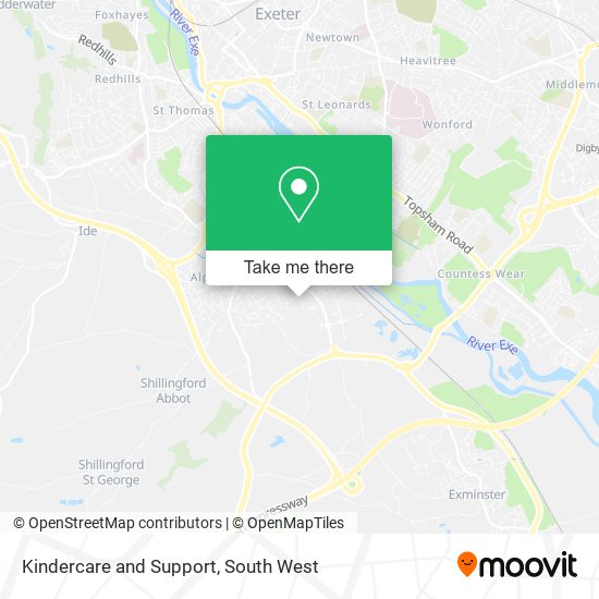 Kindercare and Support map