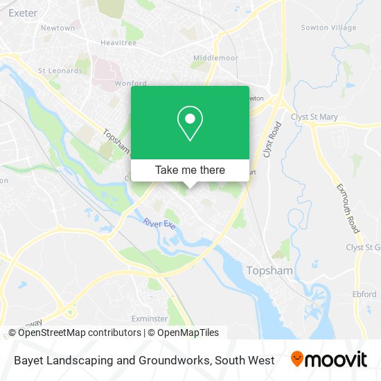 Bayet Landscaping and Groundworks map