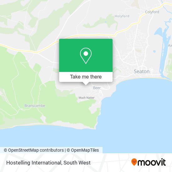Hostelling International map