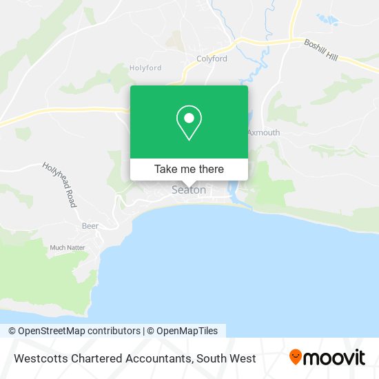 Westcotts Chartered Accountants map