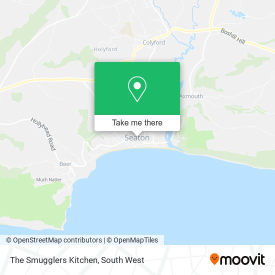The Smugglers Kitchen map