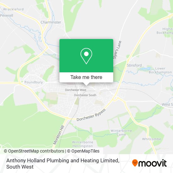 Anthony Holland Plumbing and Heating Limited map