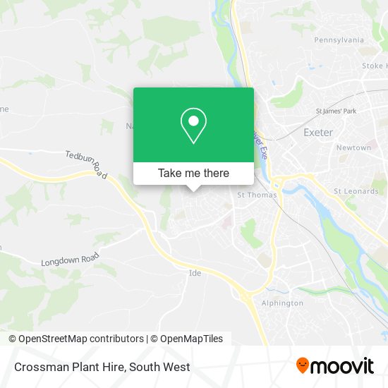 Crossman Plant Hire map