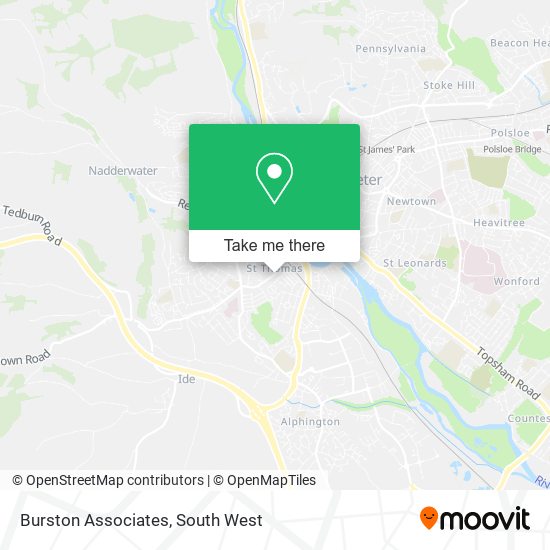 Burston Associates map