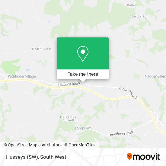 Husseys (SW) map
