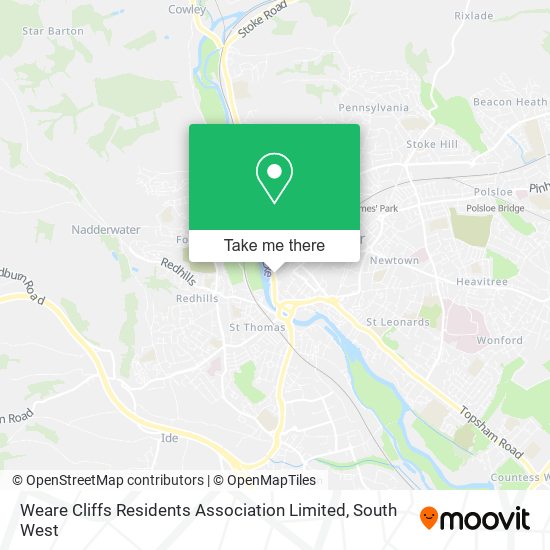 Weare Cliffs Residents Association Limited map