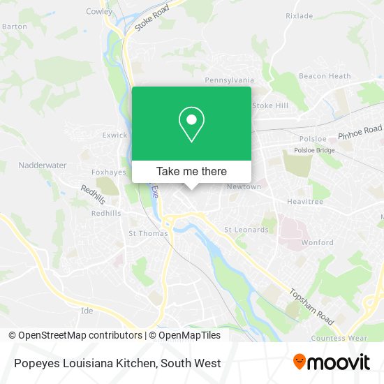 Popeyes Louisiana Kitchen map