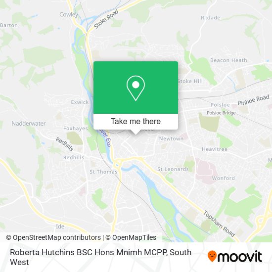 Roberta Hutchins BSC Hons Mnimh MCPP map