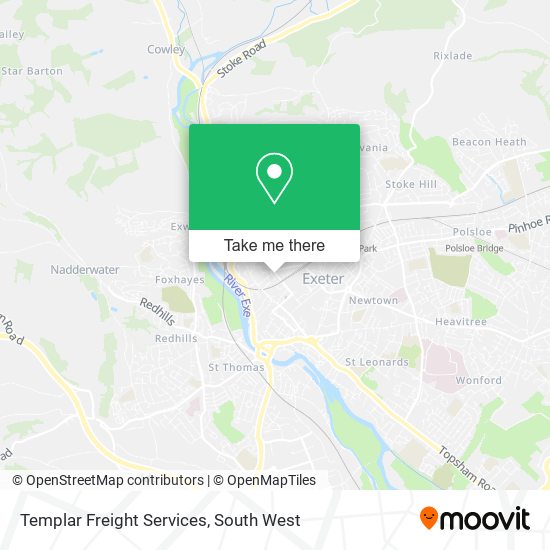 Templar Freight Services map