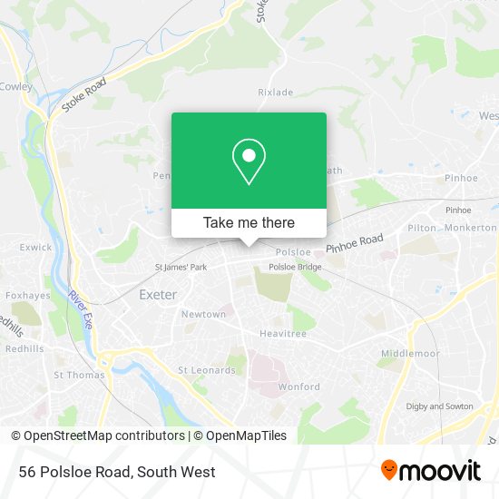 56 Polsloe Road map