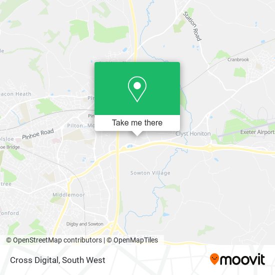 Cross Digital map