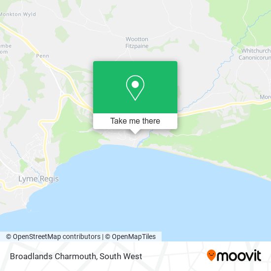 Broadlands Charmouth map