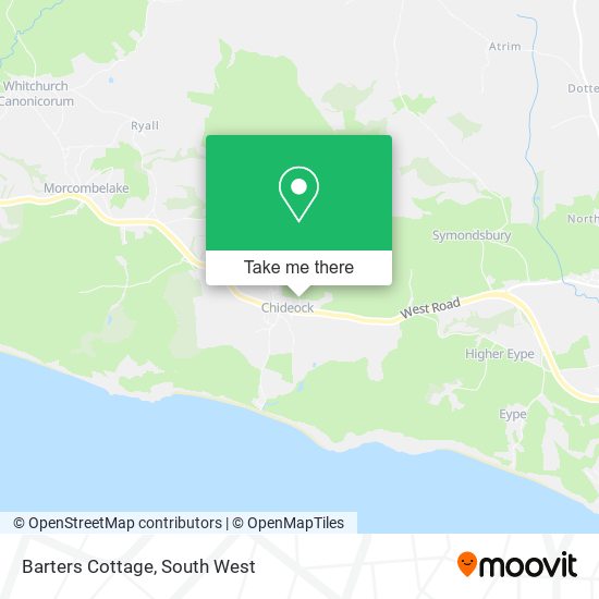 Barters Cottage map