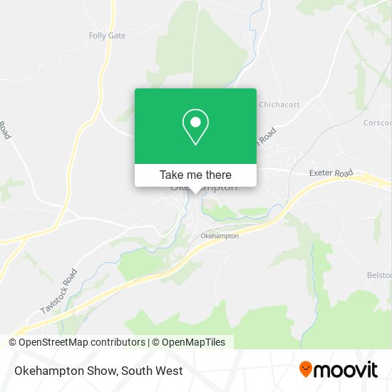 Okehampton Show map