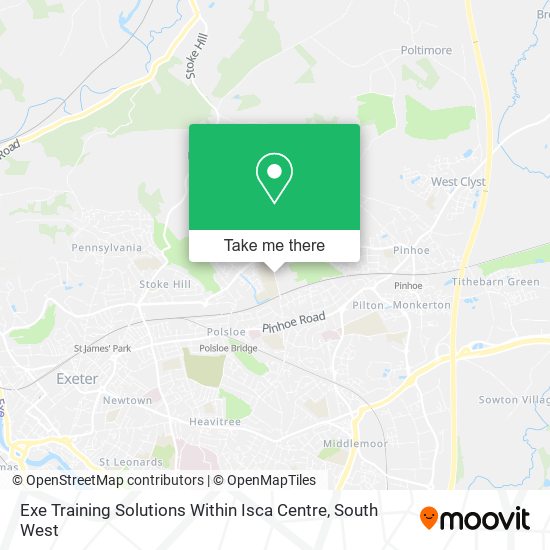 Exe Training Solutions Within Isca Centre map