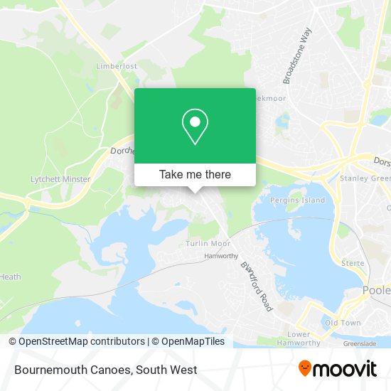 Bournemouth Canoes map