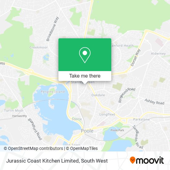 Jurassic Coast Kitchen Limited map