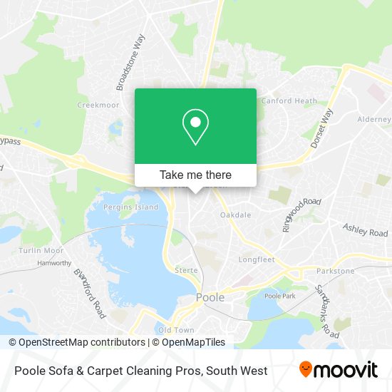 Poole Sofa & Carpet Cleaning Pros map