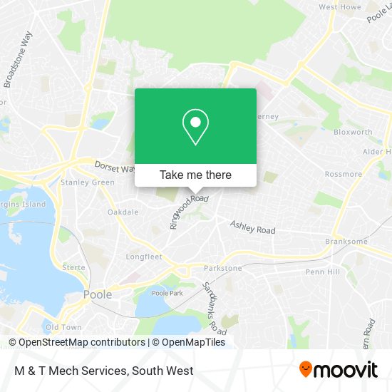 M & T Mech Services map