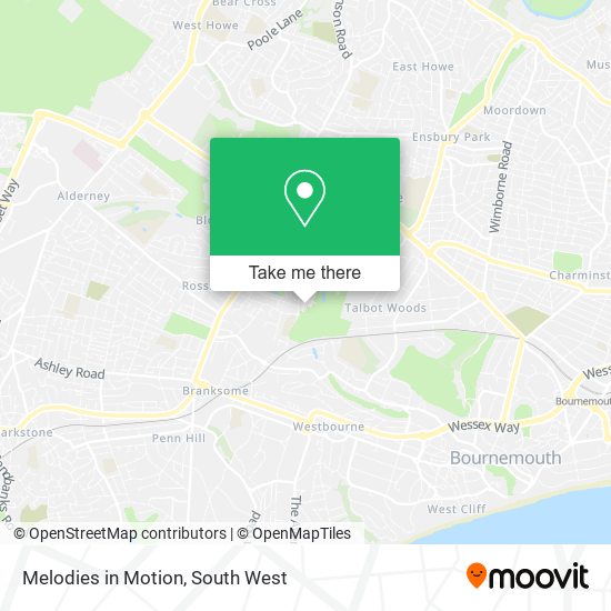 Melodies in Motion map