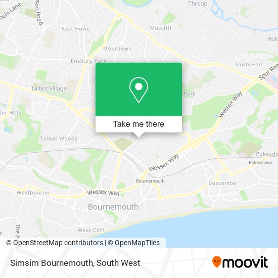 Simsim Bournemouth map