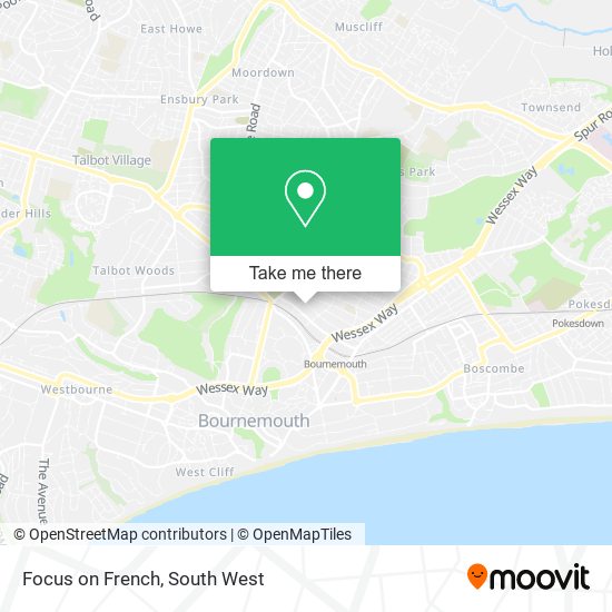 Focus on French map