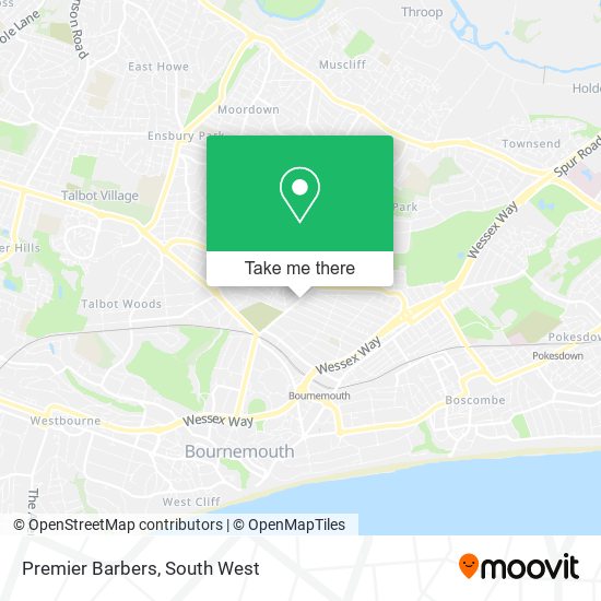 Premier Barbers map