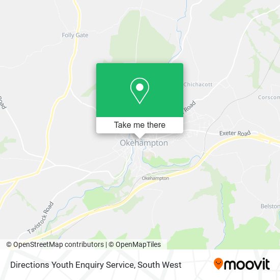 Directions Youth Enquiry Service map