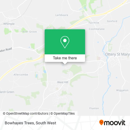 Bowhayes Trees map
