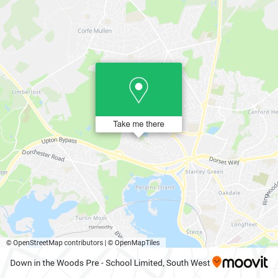 Down in the Woods Pre - School Limited map