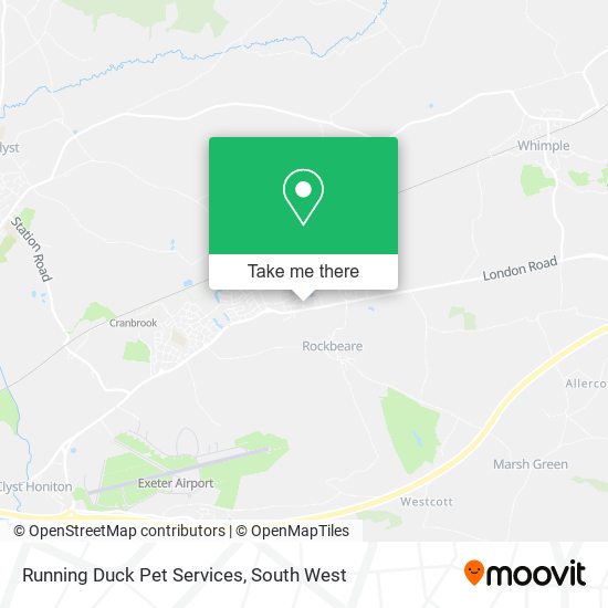 Running Duck Pet Services map
