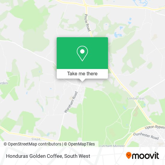 Honduras Golden Coffee map