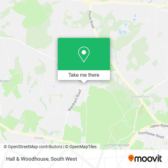Hall & Woodhouse map