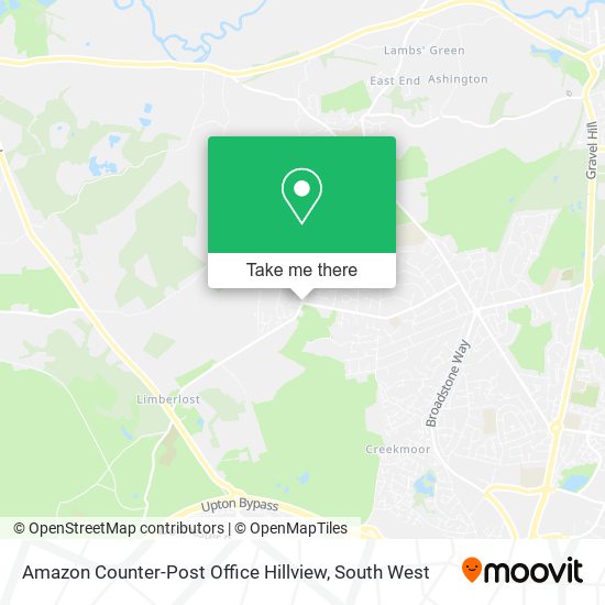 Amazon Counter-Post Office Hillview map