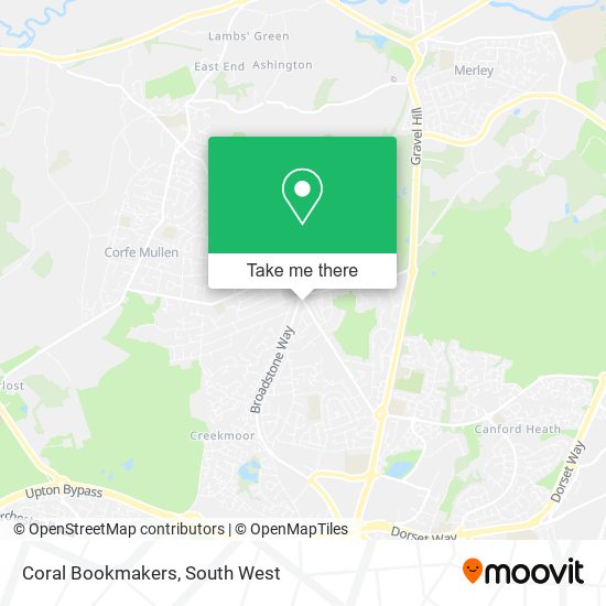 Coral Bookmakers map